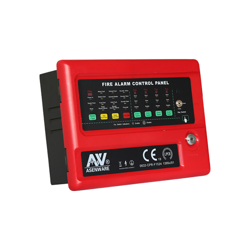 Asenware Conventional 4 Zone Fire Alarm Panel With 2 Nos  Bettary